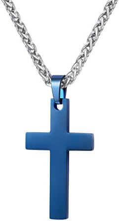 新品 BLACK&BLUE ブラックアンドブルー クロス ネックレス 十字架